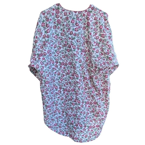 VTG Victoria’s Secret Gold Label Sleep Shirt Medium Large Pink Floral Hong Kong - Picture 2 of 12